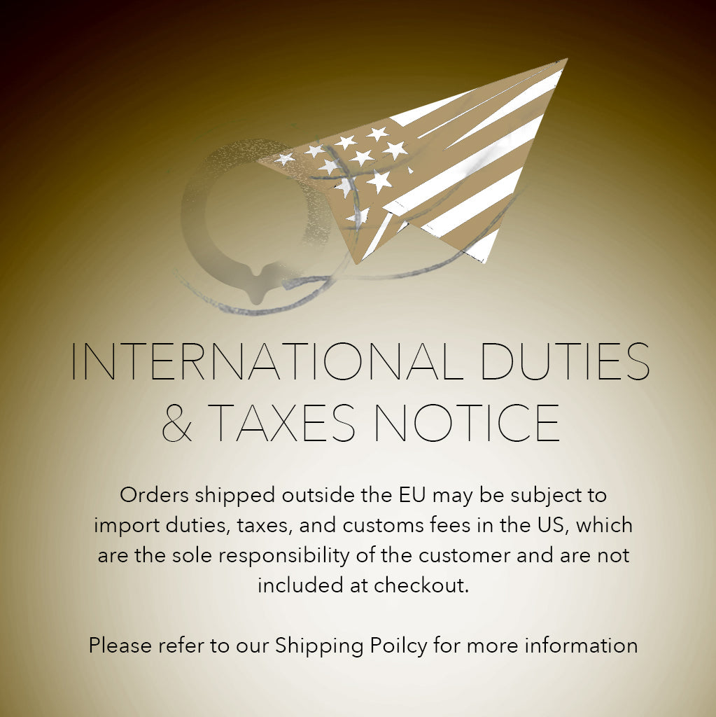 Orientica Shipping Duties and Tax Disclaimer